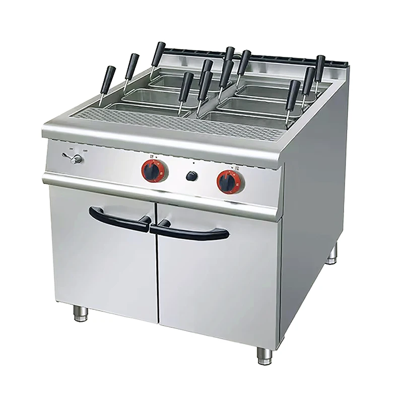 Factory Professional High Efficient Kitchen Gas Pasta Cooker with Cabinet With Door Cabinet