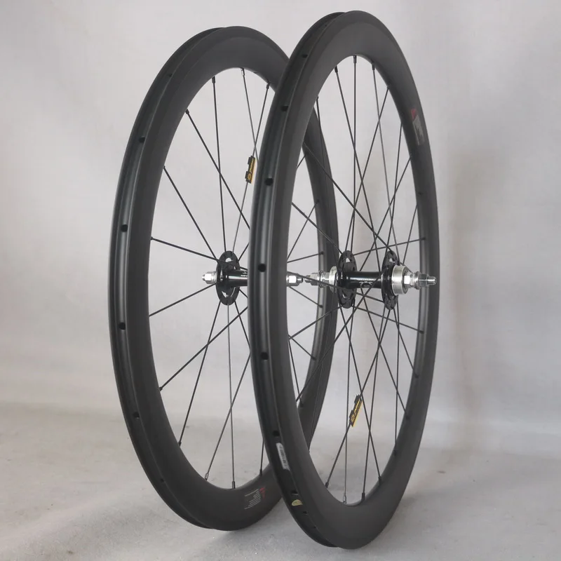 2021 NEW Light Weight Carbon Wheels 700*25C fixed gear Bike Carbon Fiber Wheelset Novatec A165SBT/A166SBT hub 50*25mm Tubeless