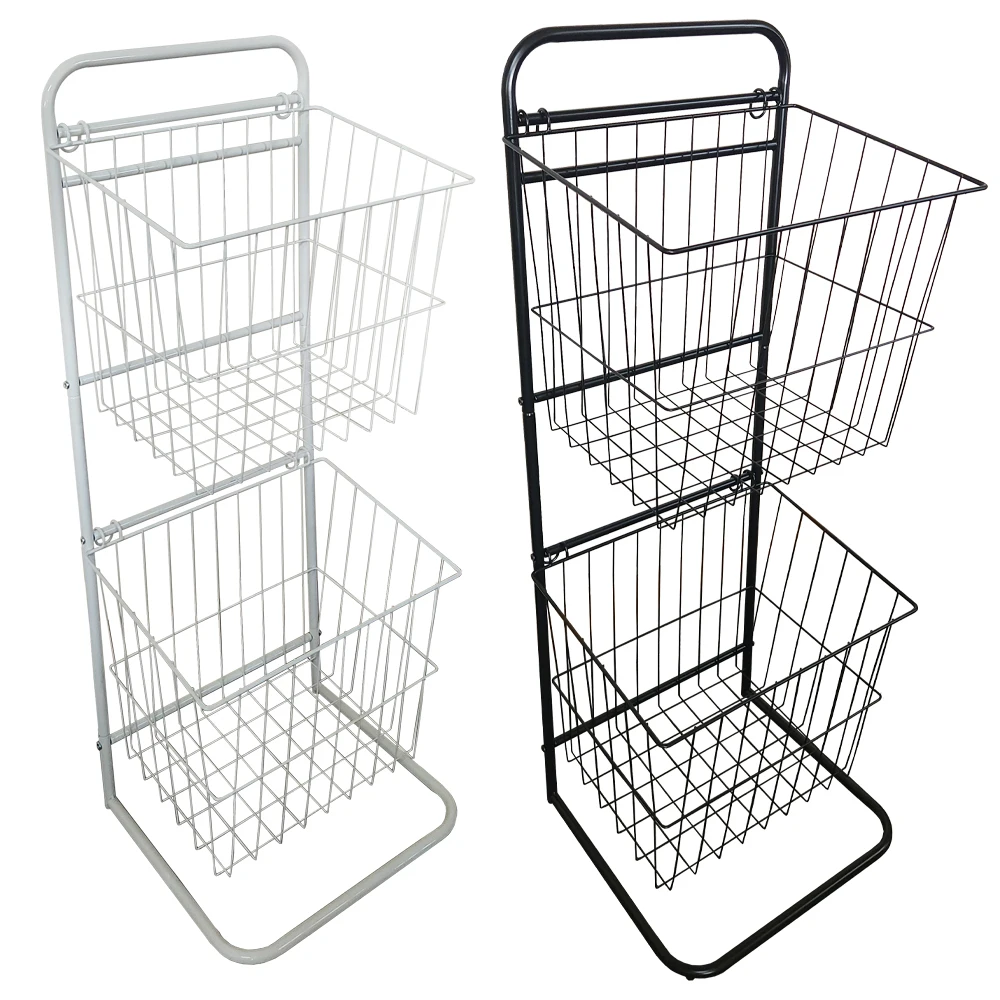 Top Quality Made In Taiwan China Multifunctional 2-Tier Dirty Clothes Rack Easy Assemble Use For Bathroom