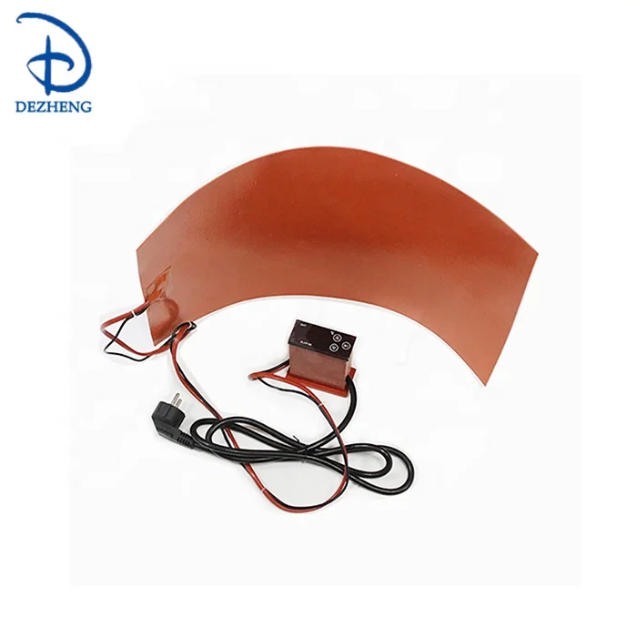 220V 880X1740mm 5000W flexible silicone rubber heating blanket 55 Gallon oil heater for 200L oil drum 5KW  heating mat