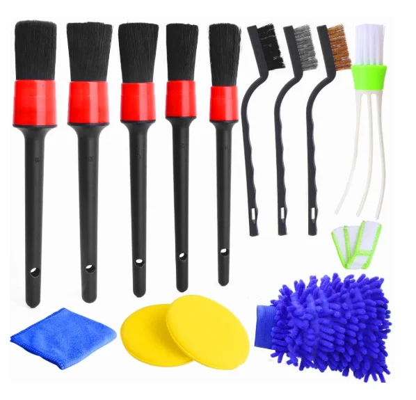 13Pcs Detailing Brush Set Car Detailing Kit for Auto Detailing Cleaning Car Motorcycle Interior Air Vents