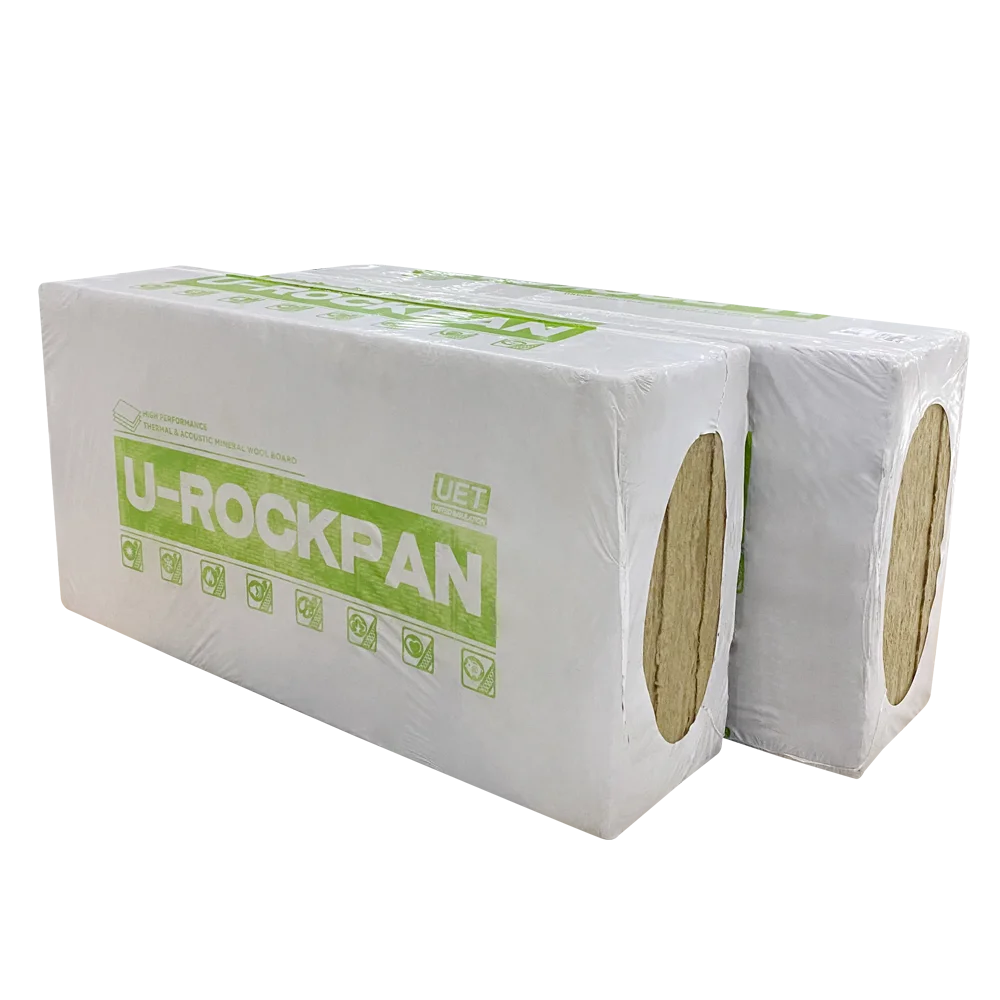 UET Professional Production FireProof Rock Wool Board Heat Insulation 180kg/m3 thick 50mm mineral stone rock wool board