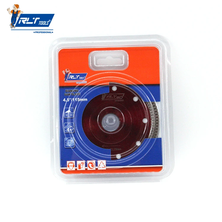 RLT Tools 4 inch 4.5 Inch Best Selling Custom Multi-Function Cutting Mesh Transparent Red Circular Diamond Saw Blade With Guard