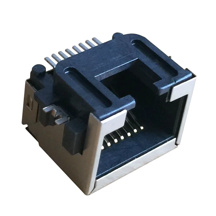 Совет край вырез SMT E6688-120212-L 1X1 порт RJ45 Ethernet разъем