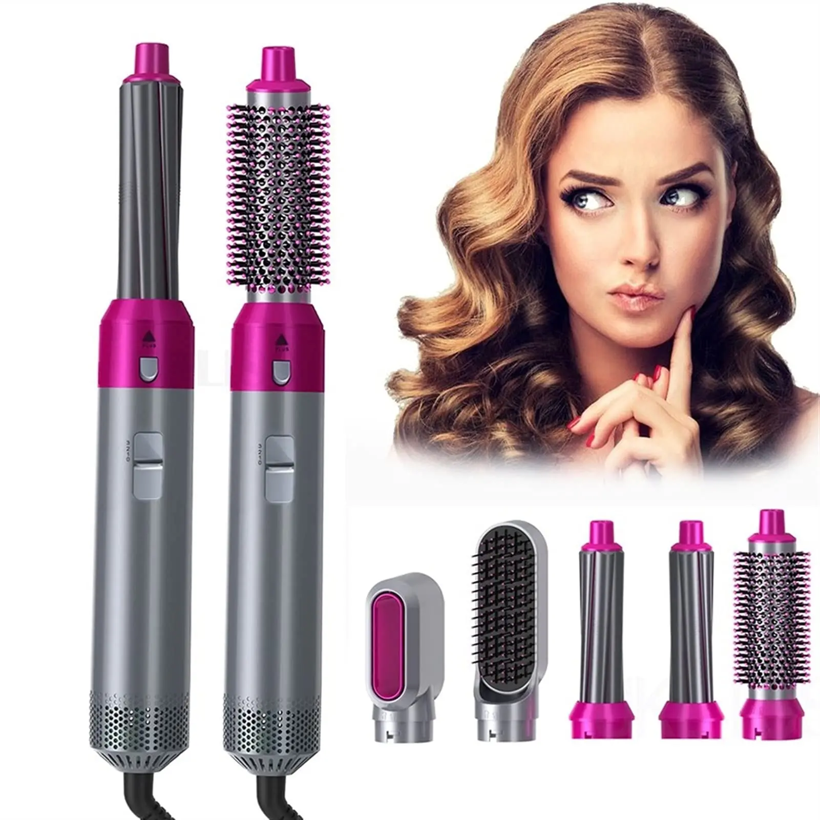 Amazon Hot Sale  Styler 5 In 1 Hot Air Brush Hair Dryer and Volumizer Brush Hair Styler