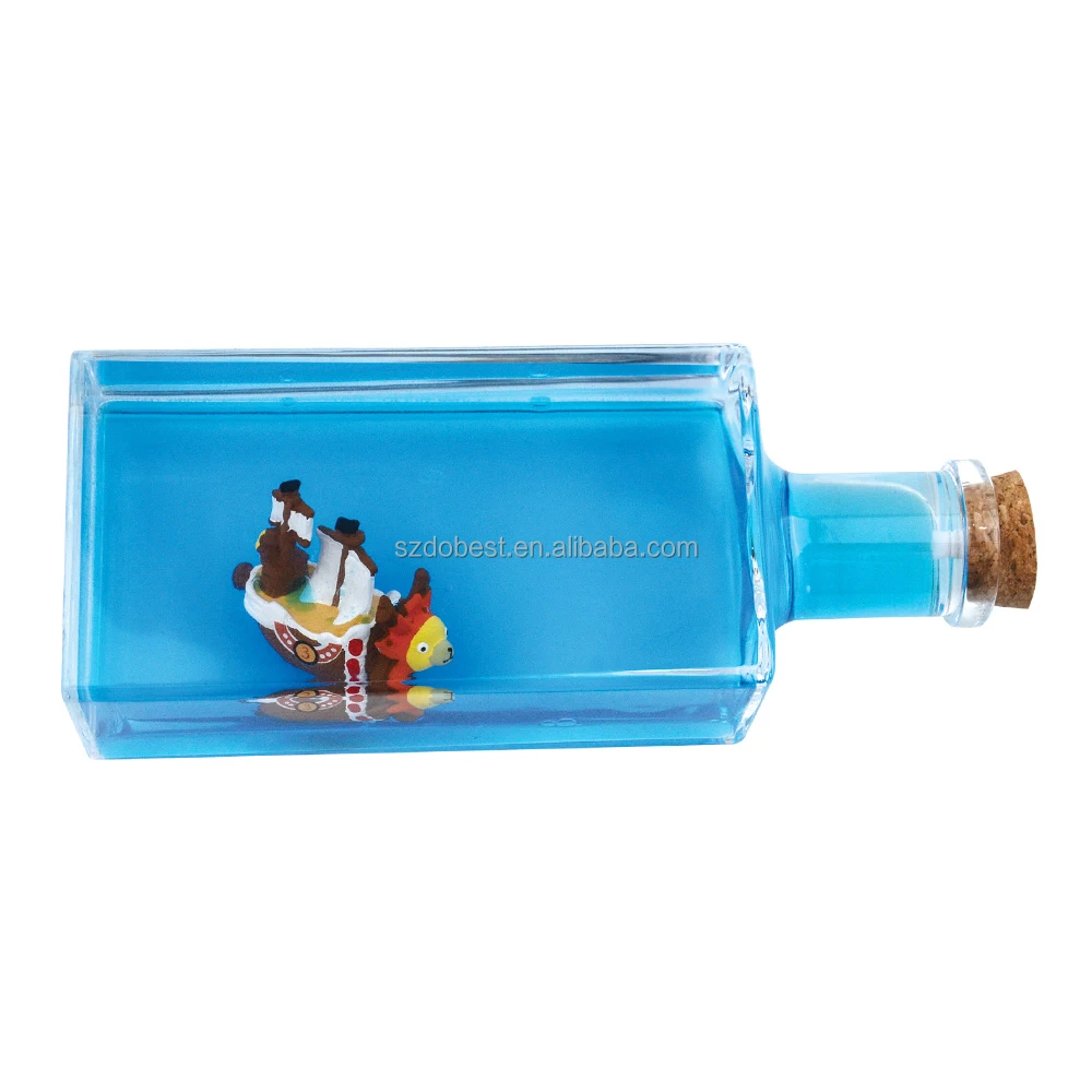 Thousand sunny fluid ship liquid paperweight crystal ships drift bottle desktop decoration