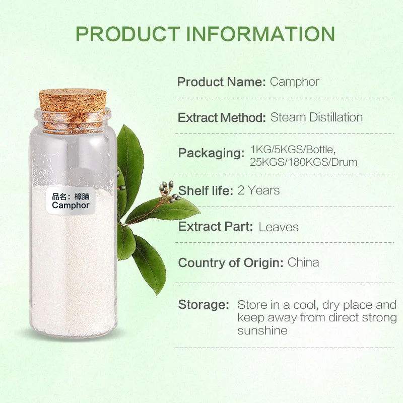 OEM/ODM Chinese professional supplier bulk wholesale flavor oil cas 76-22-2 bulk Camphor powder for sample