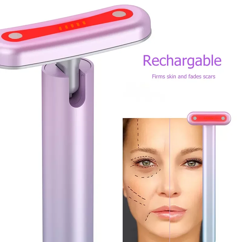 Best Selling Products Home Use Beauty Skincare LED Face Care Red Light Therapy Eye Massager Wand