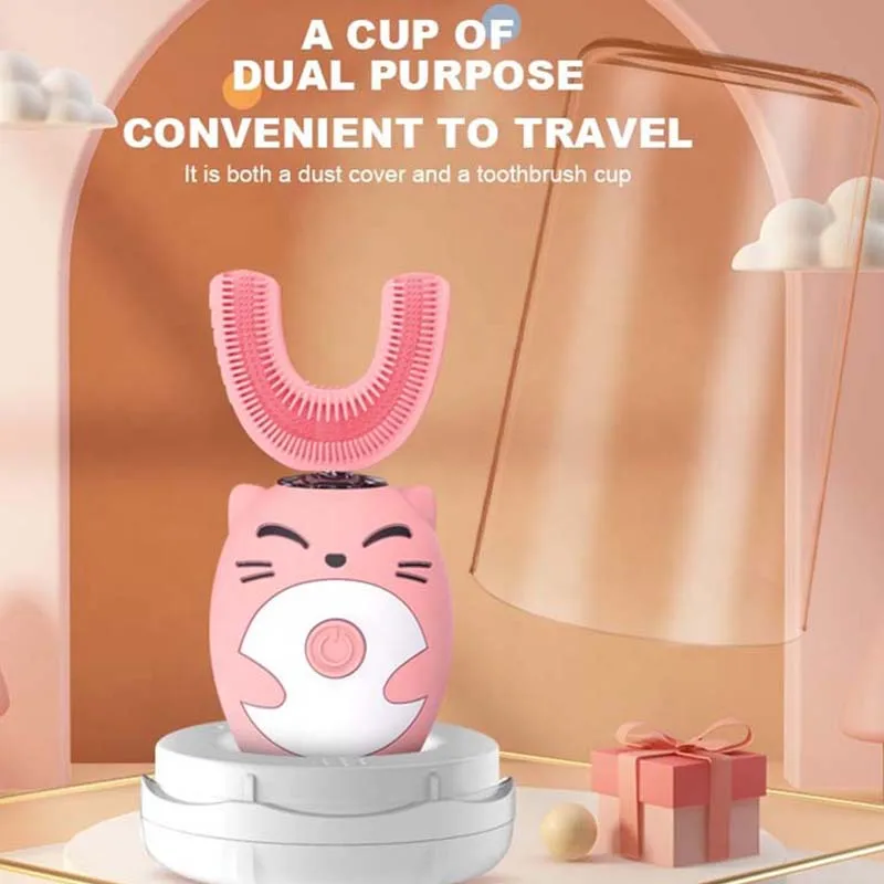 Automatic Electric Toothbrush electric 360 Degree U shape kids adult electric toothbrush