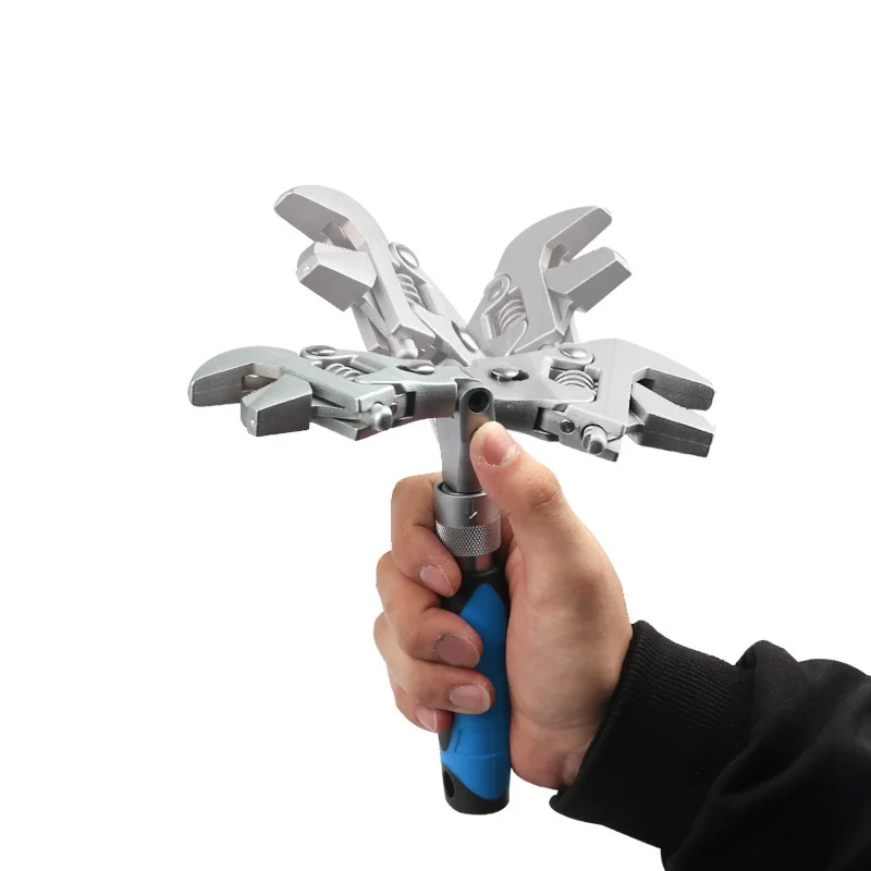 High Quality Adjustable Folding Extensible Ratchet Adjustable Wrench