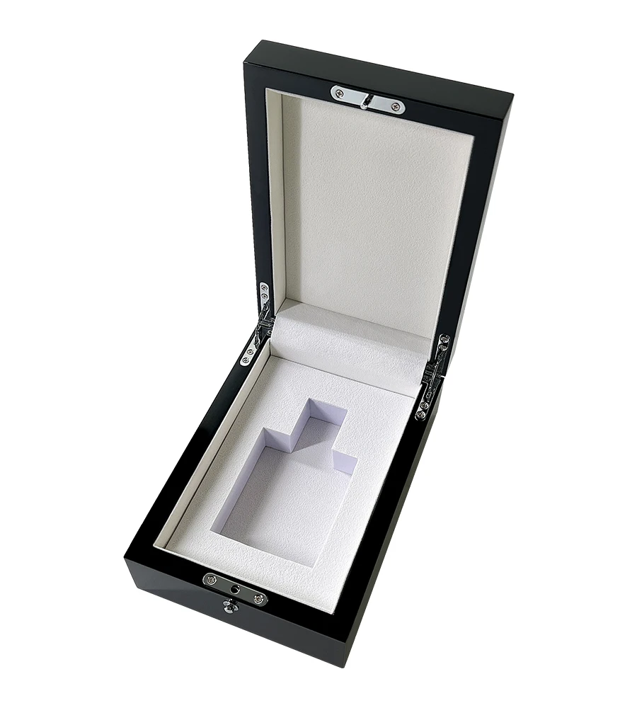 Factory Wholesale perfume wooden box Dubai black box perfume High Glossy perfume packaging box
