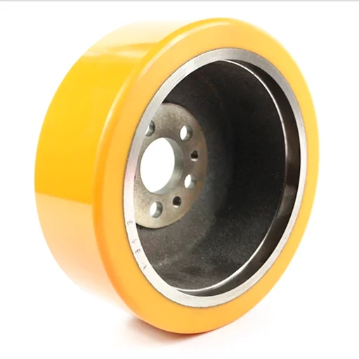 High Performance Load polyurethane Yellow PU Roller rubber Wheel