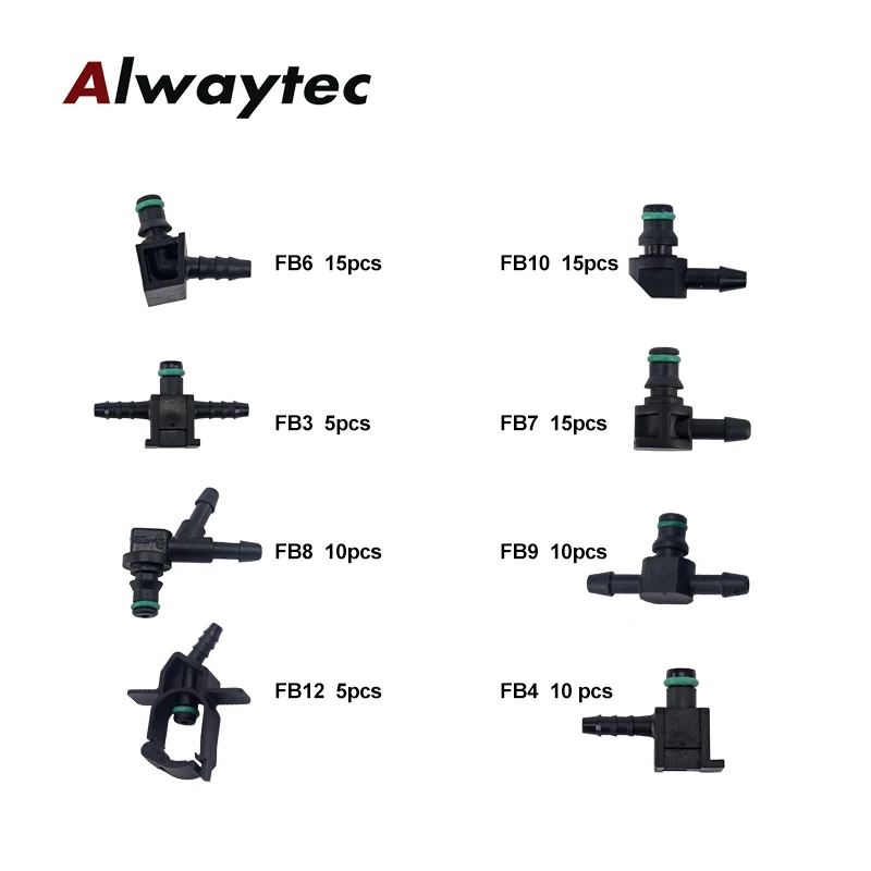Suit of Return Oil return fitting for Denso Diesel Injector Plastic Connector Pipes Hose Joiner Tube Fuel