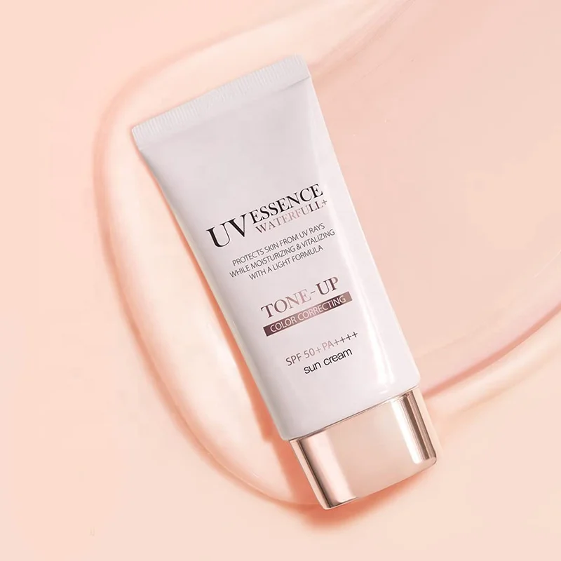 Water full Tone-up Sunscreen Vegan Skincare Tinted Moisturizer Glowy Sunscreen with SPF 50+ PA++++ sunscreen for the skin