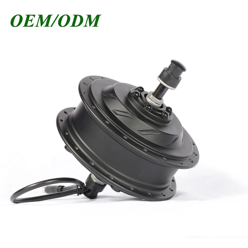 CZJB-105CQ low noise 350w 500w e-bike brushless gear hub motor with helical gear