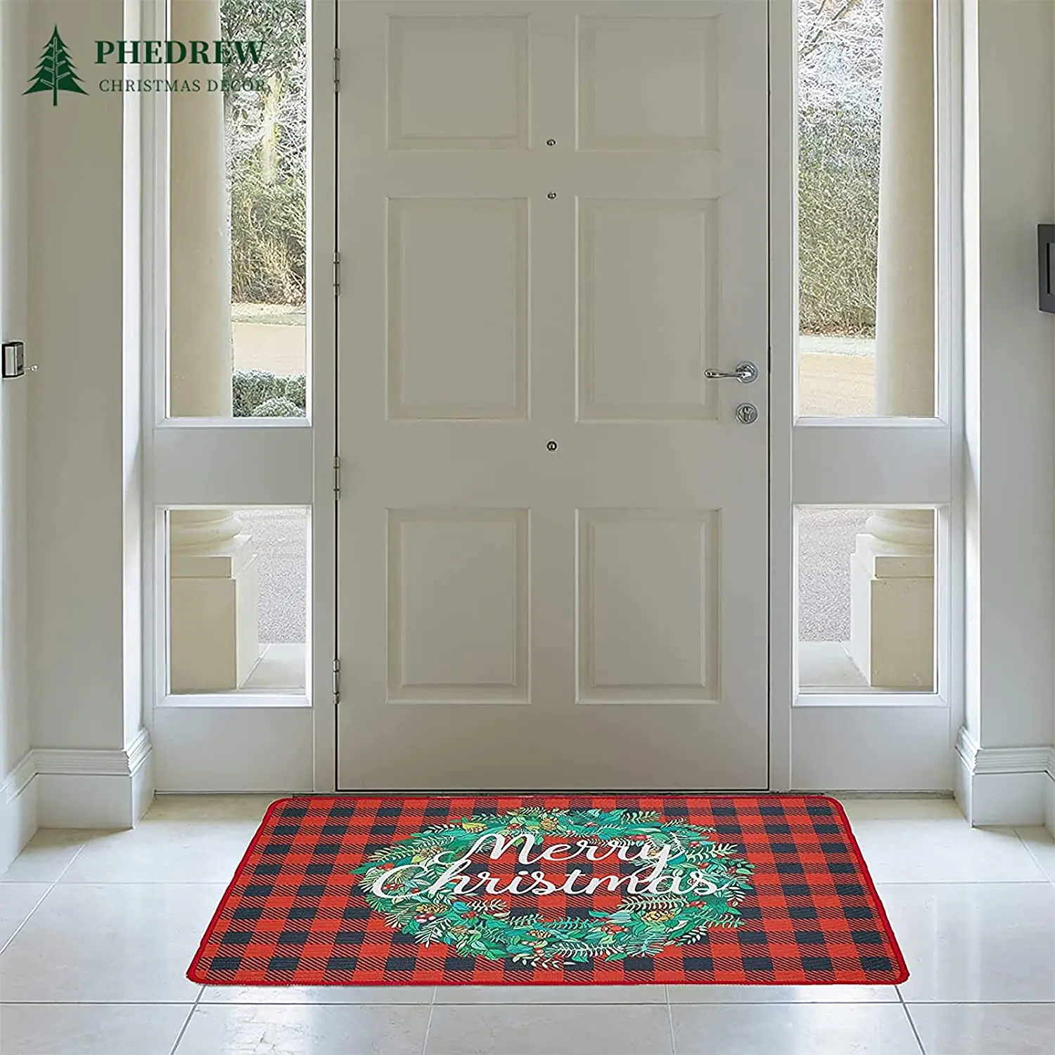 Custom print Christmas Microfiber flannel Memory Foam bath mat Non Slip and Soft Bathroom Mats Rugs Absorbent Bath Rug carpet