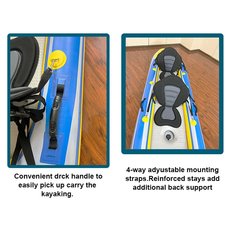 ZEBEC kxone Drifting Diving Dugout Raft Factory price 2 person Inflatable Kayak With Air Pump