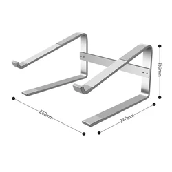 Metal Computer Riser Laptop Stand Ergonomic Laptops Foldable Aluminum Desk Notebook Holder Detachable Laptop Stand