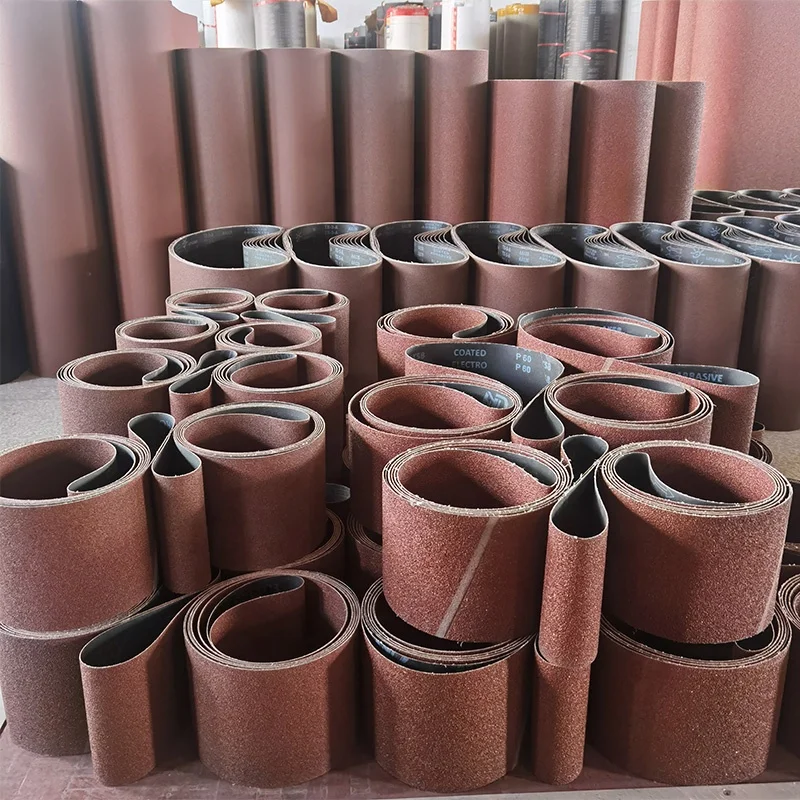 Hard cloth based sanding tape, aluminum oxide abrasive sanding tape, metal wood sanding paper tape
