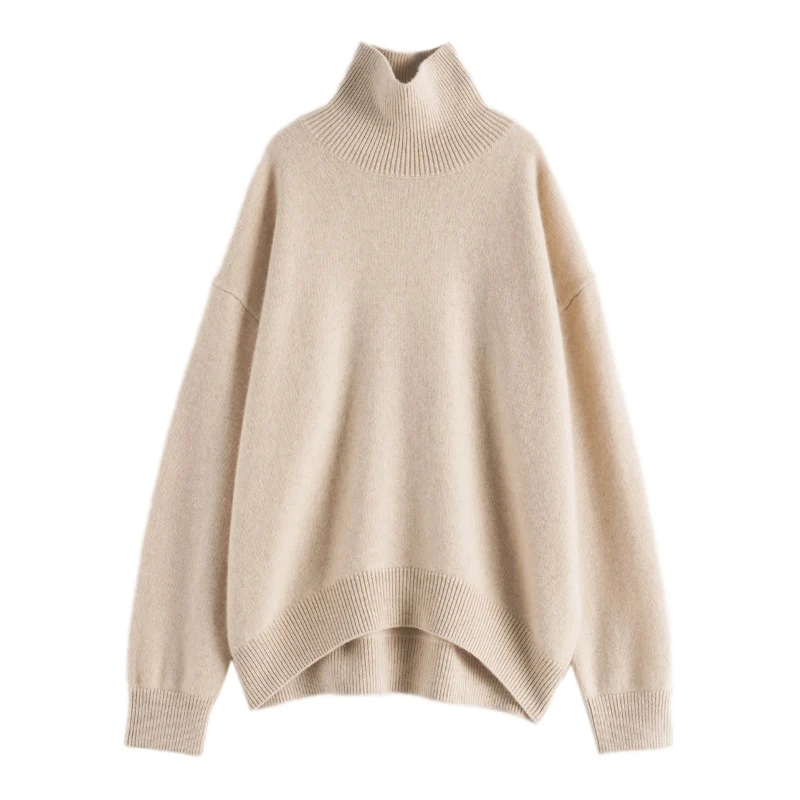 2021 new fashion lazy style loose ladies cashmere wool sweater sweater