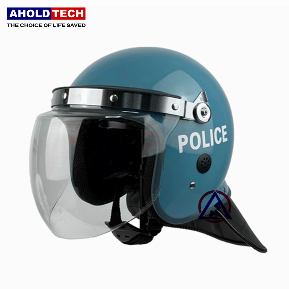 Aholdtech C01-3 Police Anti Riot Helmet With Round Convex Visor Full Face ABS+PC