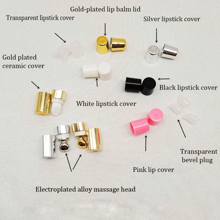 Ready stock 8ml 10ml 15ml 18ml plastic glossy Lip Balm clear White Cap squeeze lip gloss tube packaging lip gloss lid tube