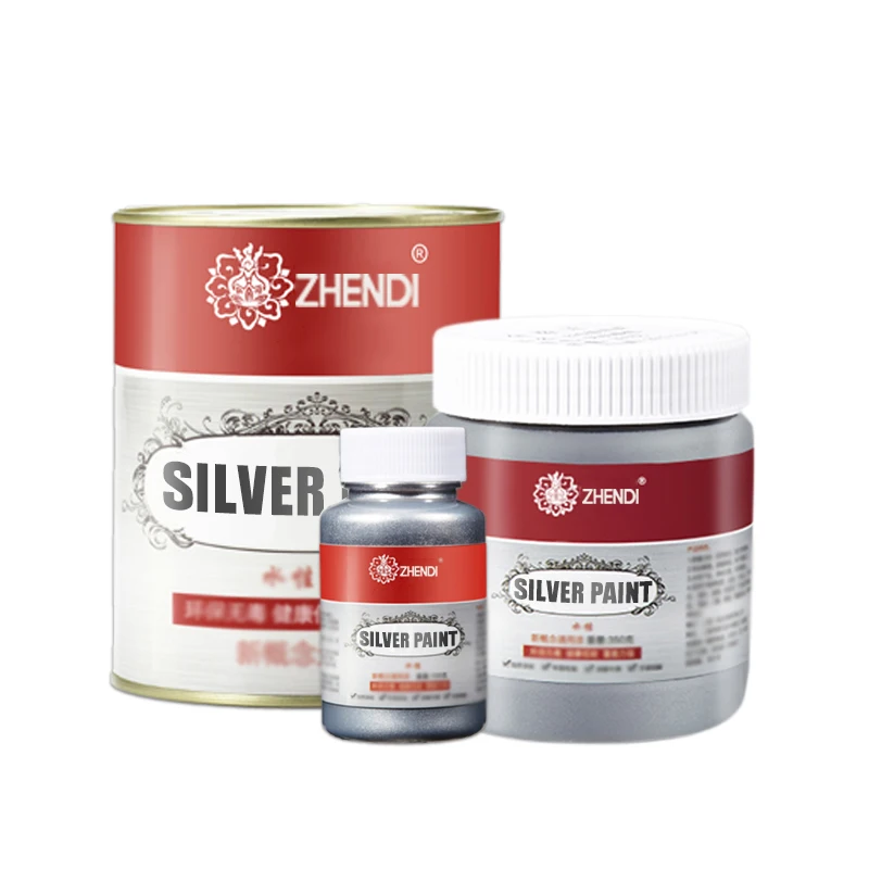 Hot Sale Flash Antirust Silver Paint Silver Paint Indoor and Outdoor Silver Paint