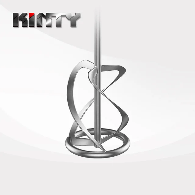 KINTY Power Drill Stirring Tools Ribbon Mixing Paddles Hex Head Shafts Paint Mixer for Paint Epoxy Resin Mud and Cement