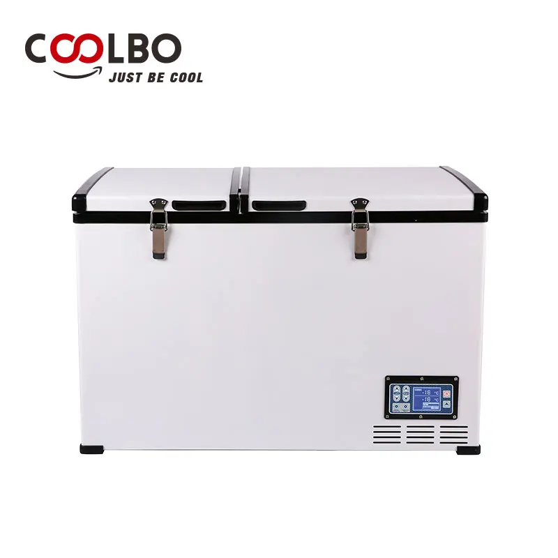 High quality double door stainless steel mini freezer fridge 100l for yacht