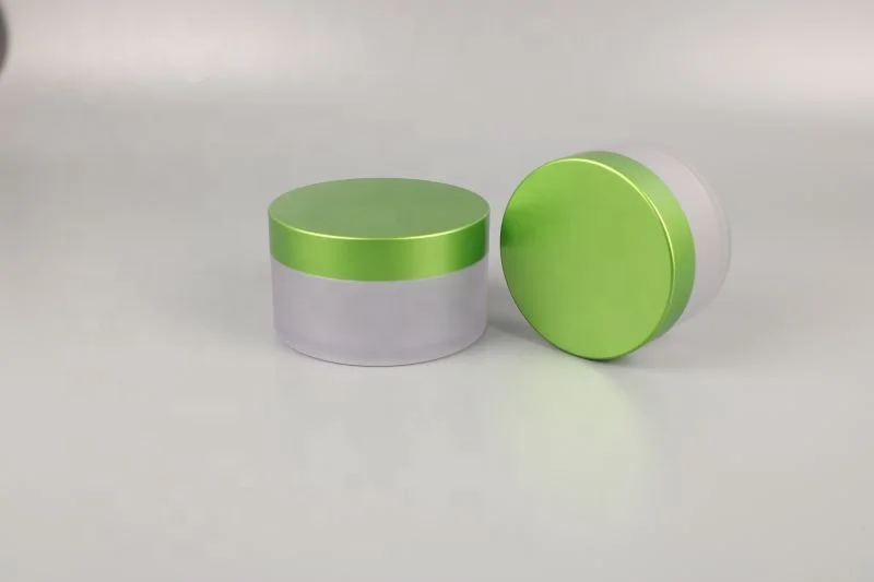 Luxury Sweet Plastic Cosmetic Jar PET Frosted Jar With Rose Gold Cap 0.5oz/1oz/2oz/3oz 4oz 8oz Lip Scrub Container With Lid