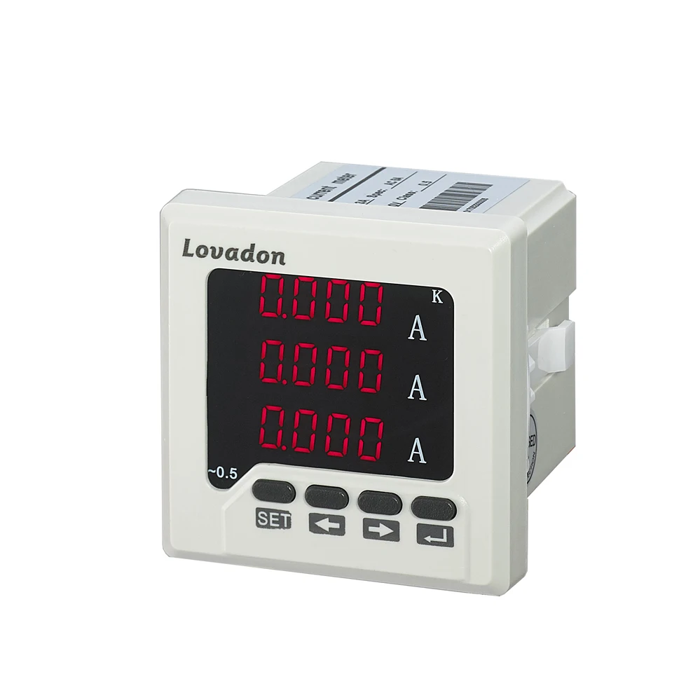 LST72-3A цифровой электрический метр 68*68 мм трехфазный измеритель тока