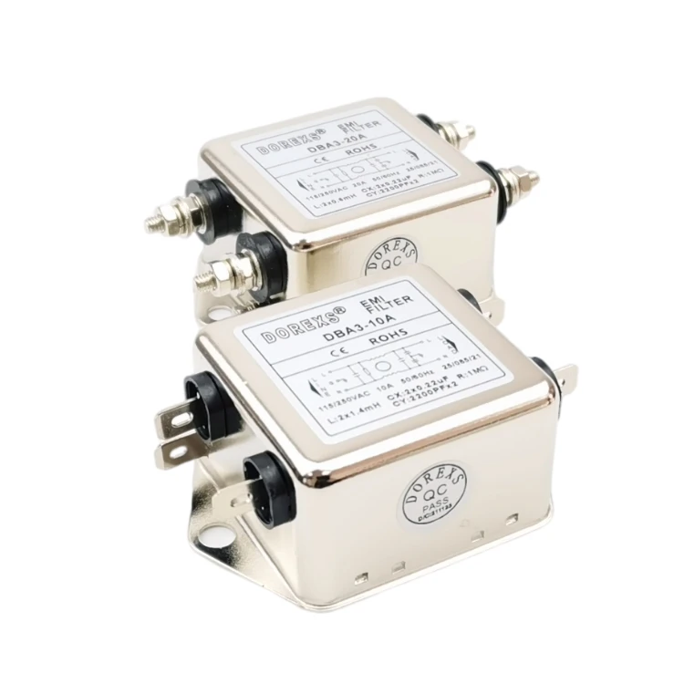 Bolt or Standard plug-in interface connection emc filter General purpose emi noise filter 1A-20A ac nois filter with cheap price