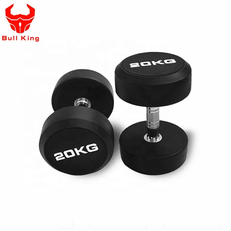 Home Round Head Body Building Equipment Pu/Rubber  Dumbbell set