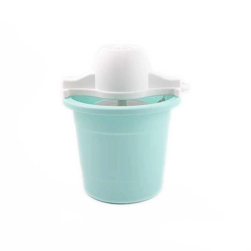 4 QT Plastic Electric Cheap Round Shape Easy to Carry Durable  Household Frozen Fruit Yogurt Ice Cream Maker