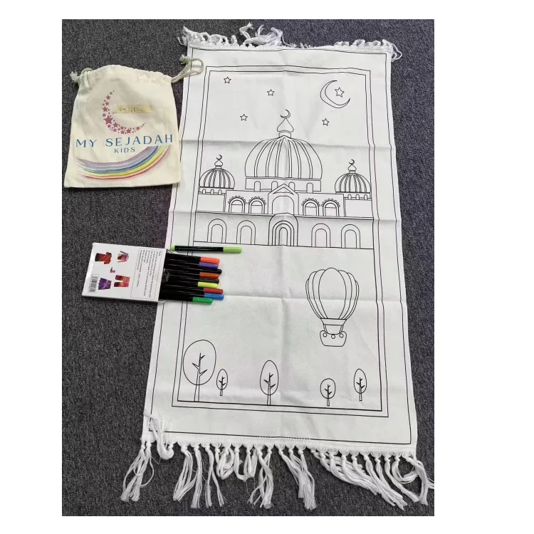 muslim compass mat education prayer rug