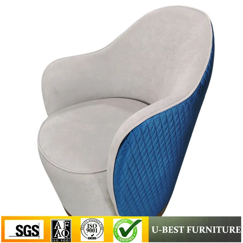 U-BEST Italy Style Modern Rotating Single Sofa Chair Revolving Lounge Leather Accent Chair Living Room Furniture