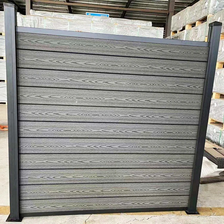 DIY Fence WPC Board Private Garden Hot Sale Construction WPC Fence ,Waterproof Element Wood Fence Panel