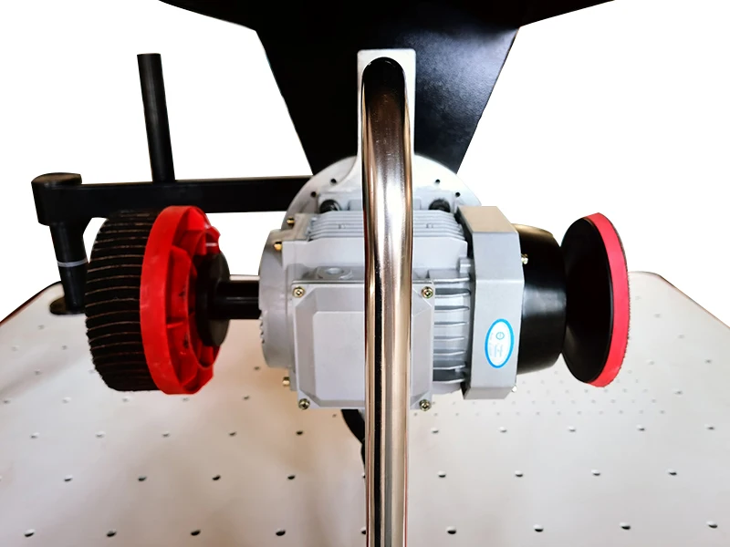 Industrial plasma flame cutting carbon steel plate slag removal disc brush with scouringpad