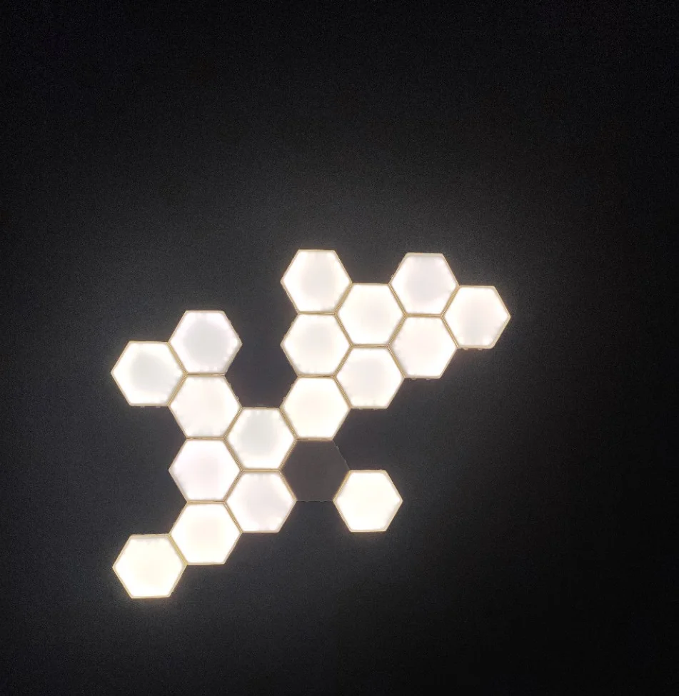 
Diy Honeycomb Led Quantum Light Touch Night Lamp Modular Hexagonal Wall Lamp - Buy Hexagon Lights,Sensitive Hexagons,Touch Night 