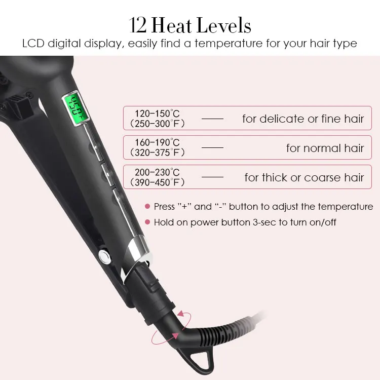 Brazilian Hair Curling Iron Wave Artist Deep Waver for Beachy Waves