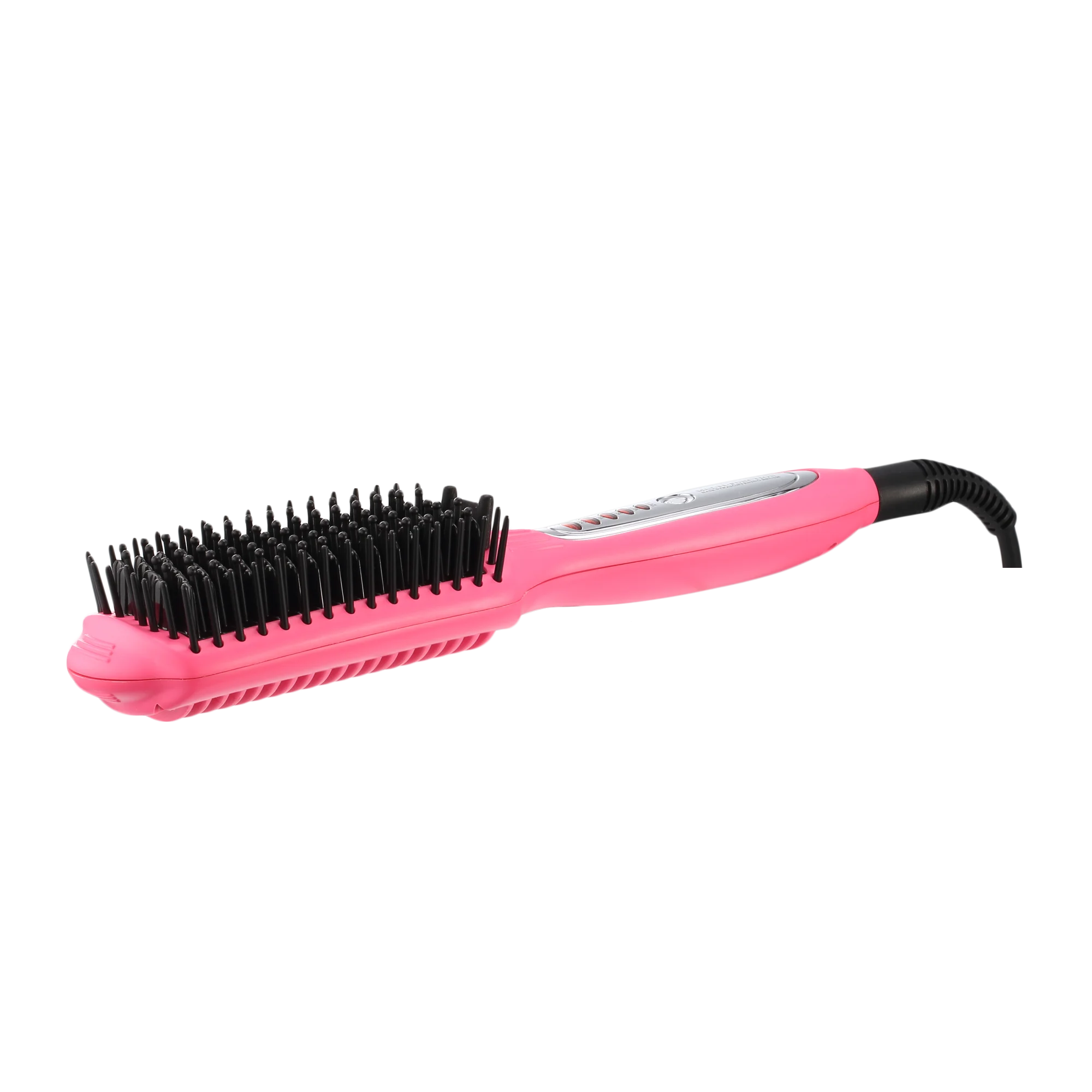3 in1 multi-functional hair straightening curling smoothing brush with LED  display PTC heater ceramic  anion electric comb