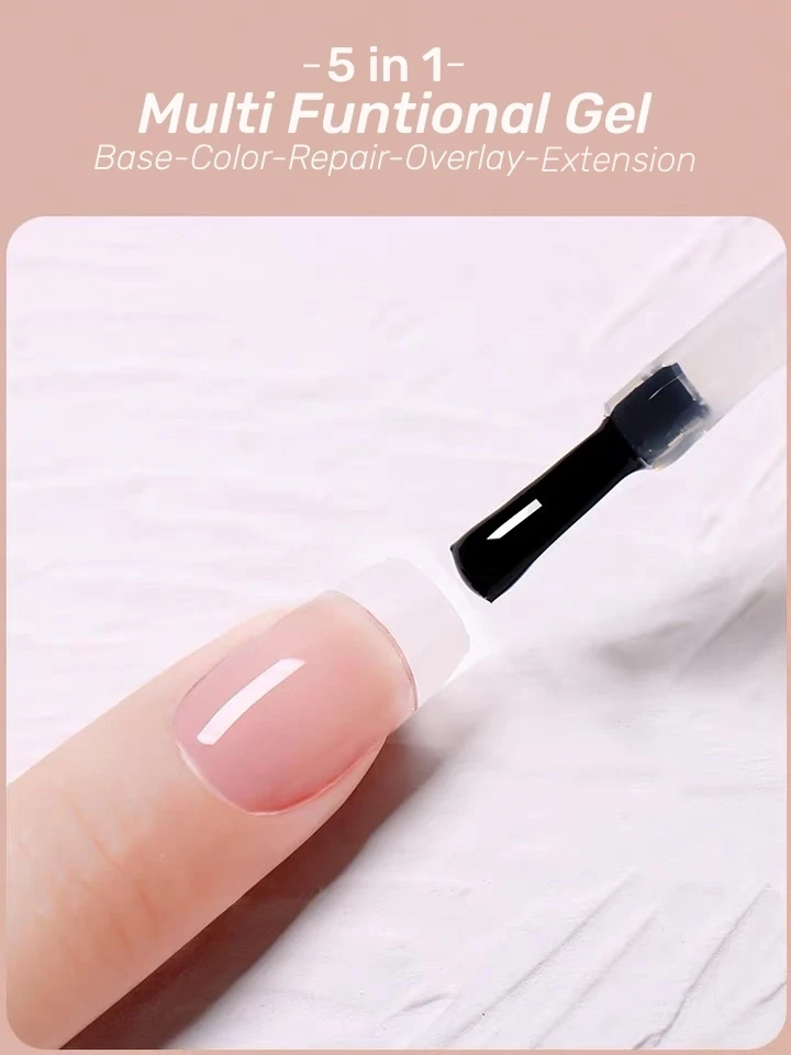 Набор гель-лаков для ногтей MyBeautyNails OEM от частного бренда HEMA Free Гель-лак телесного и розового цвета в