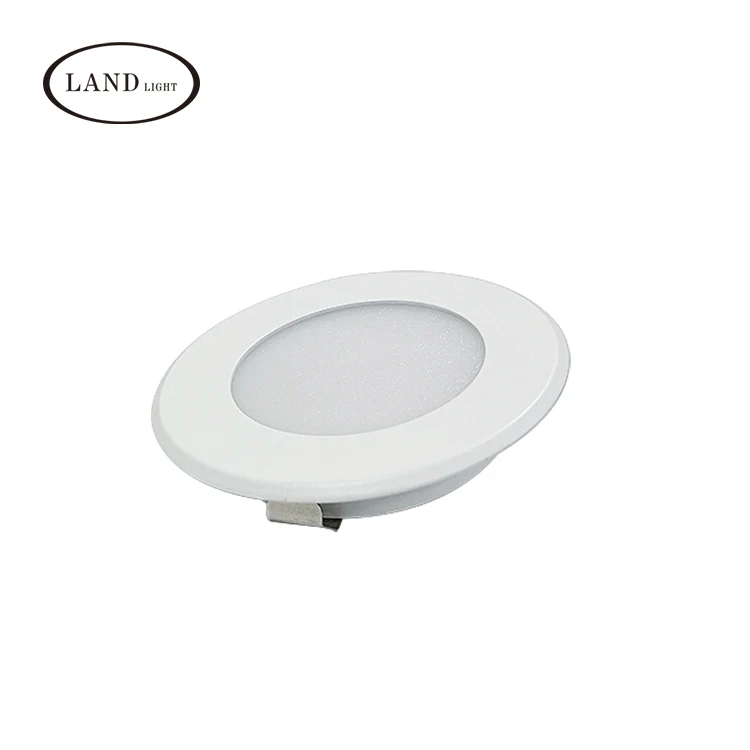 2.5w Recessed  Led Cabinet Light Round Closet Jewelry Shelf Under Display Cabinet Light