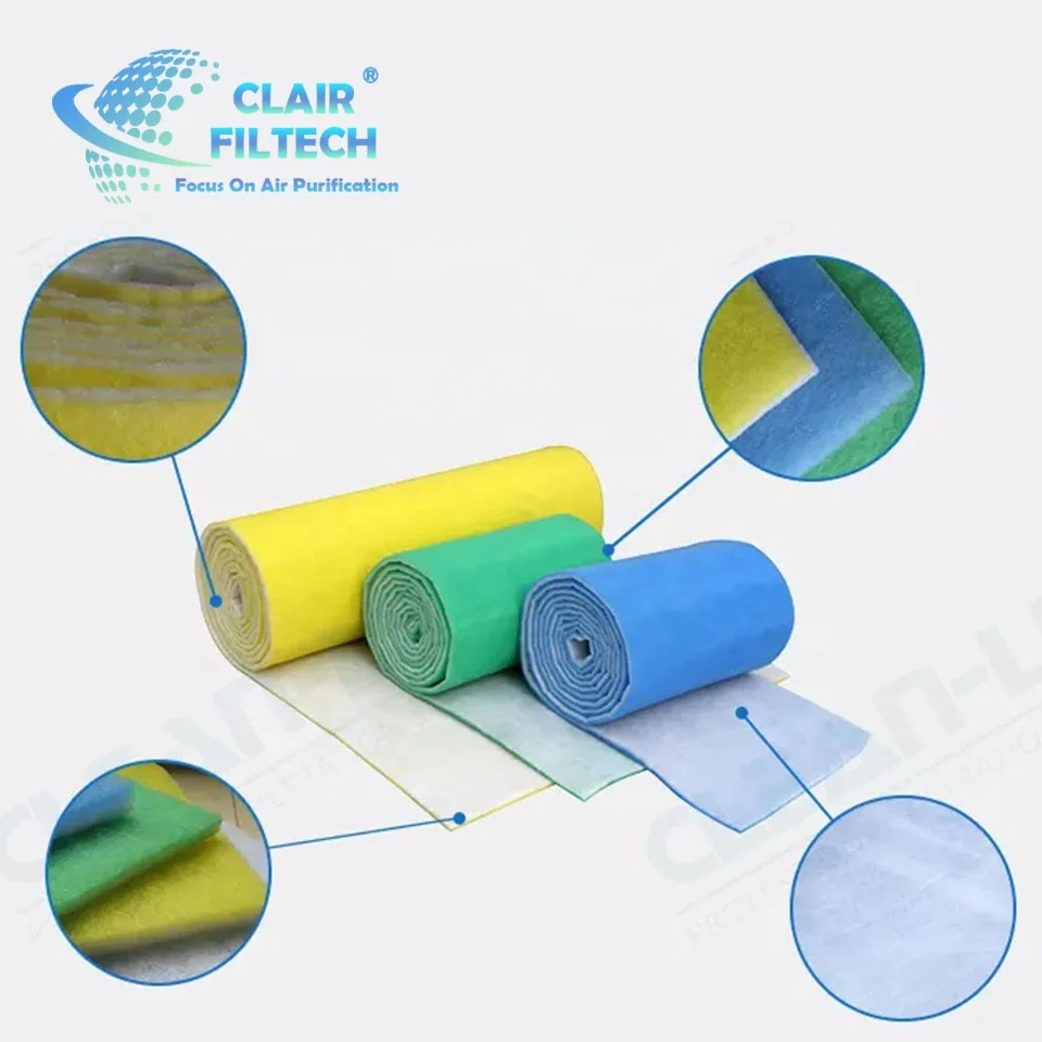 Primary Air Filter Media Air Inlet and outlet Separator by Blue and White