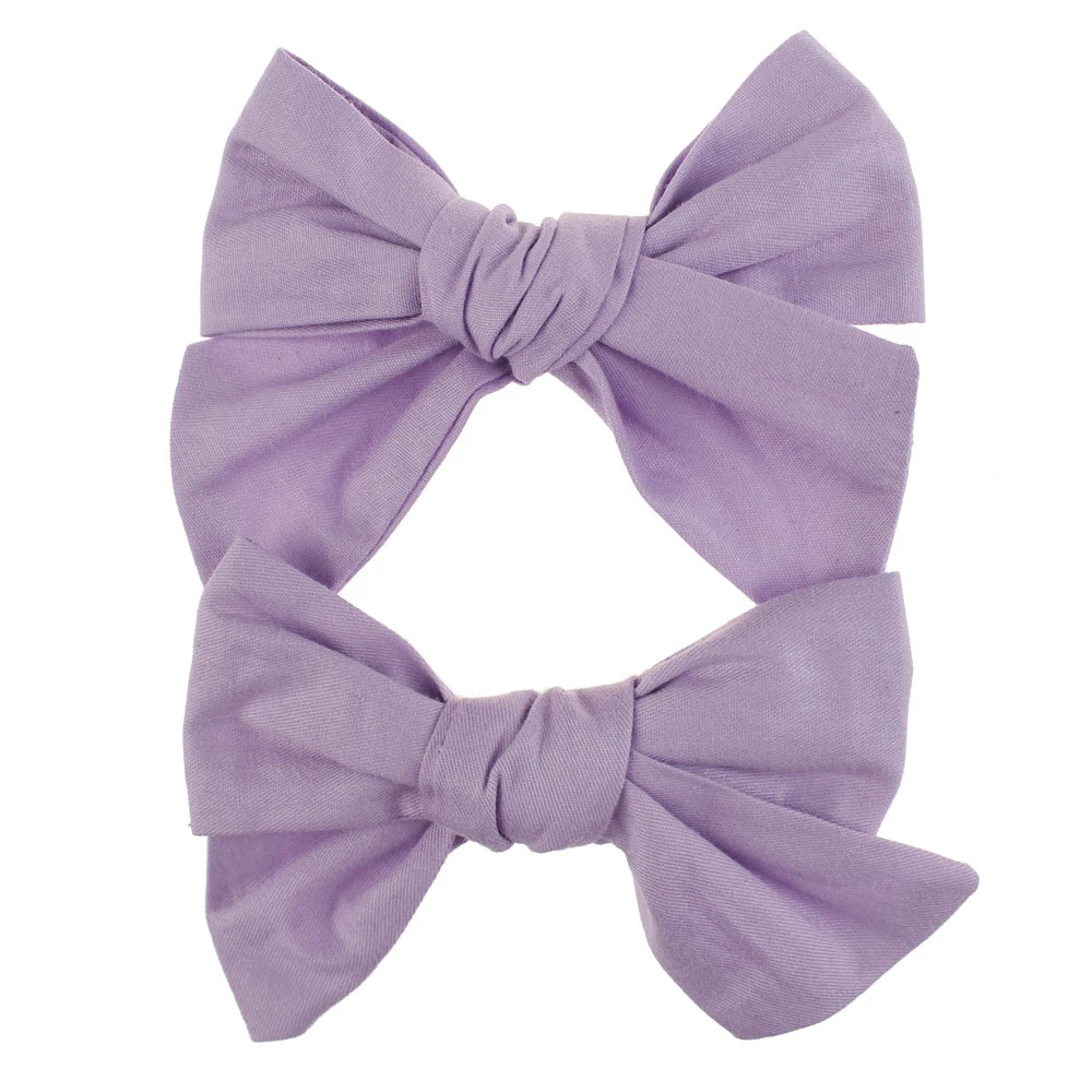 
2 Pcs/Lot New Bow Hairpins Hair Clips Headwear Print Flower Bohemian Style For Lovely Baby Girls Children Cute Cotton Hair 