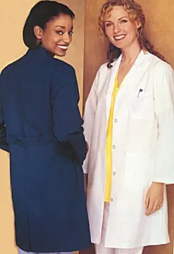 Женское лабораторное пальто с длинным рукавом