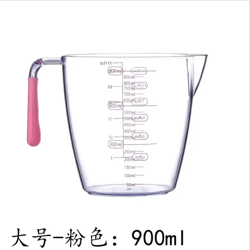 New Wholesale Colorful baking tool plastic spoons measuring cups set