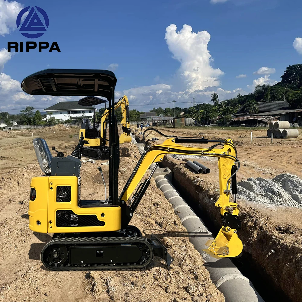 New Small Excavator Price 1 Ton Mini Excavator Digger Hydraulic Small Micro Digger Machine