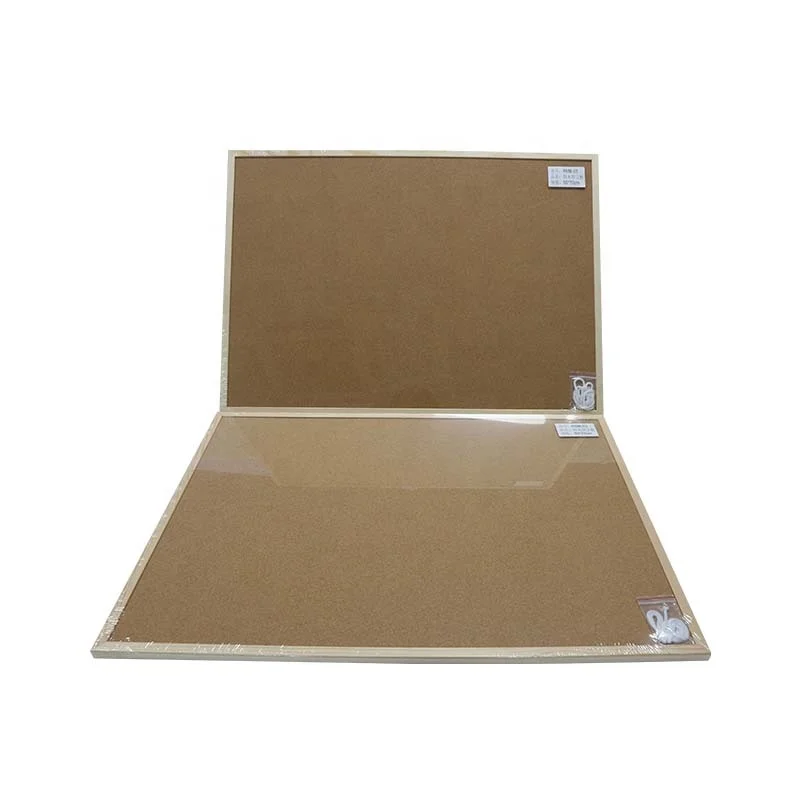 
Wholesale high quality wooden frame cork bulletin board soft cork pin notice board 