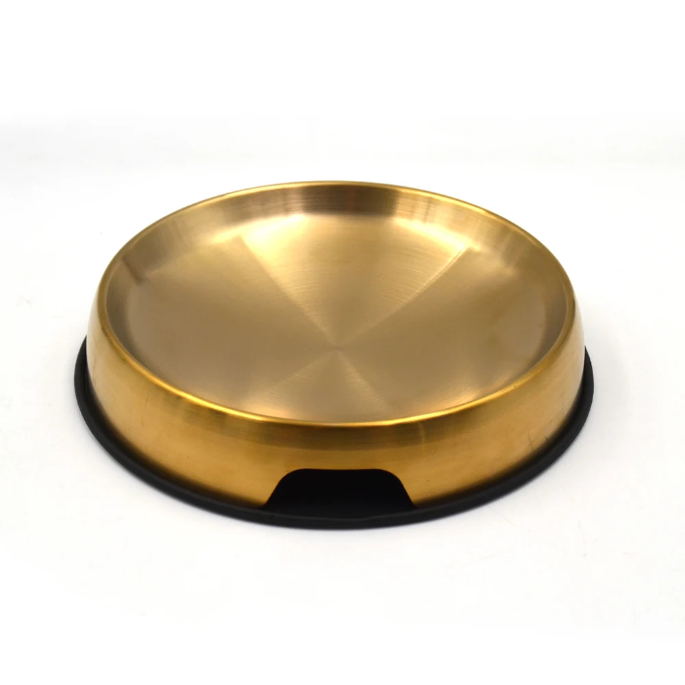 Stainless steel pet bowl shallow mouth neck guard food basin to prevent upset cat  water bowl cat food